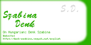 szabina denk business card